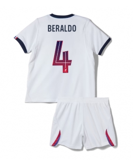 Paris Saint-Germain Lucas Beraldo #4 Maglia Gara Trasferta Repliche 2026-27 Bambino Maniche Corte Paris Saint-Germain Lucas Beraldo #4 Maglia Gara Trasferta Repliche 2026-27 Bambino Maniche Corte